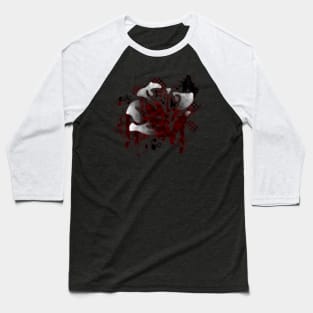 Grunge Rose Red Baseball T-Shirt